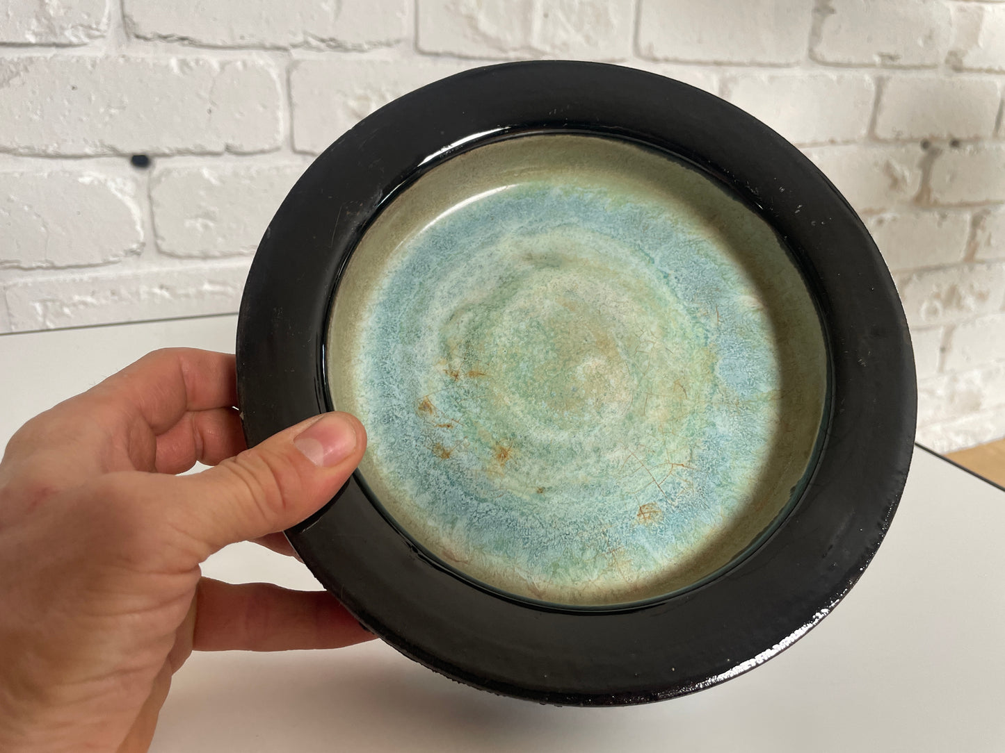 Mid century Glit Reykjavik Pottery Lava bowel Iceland
