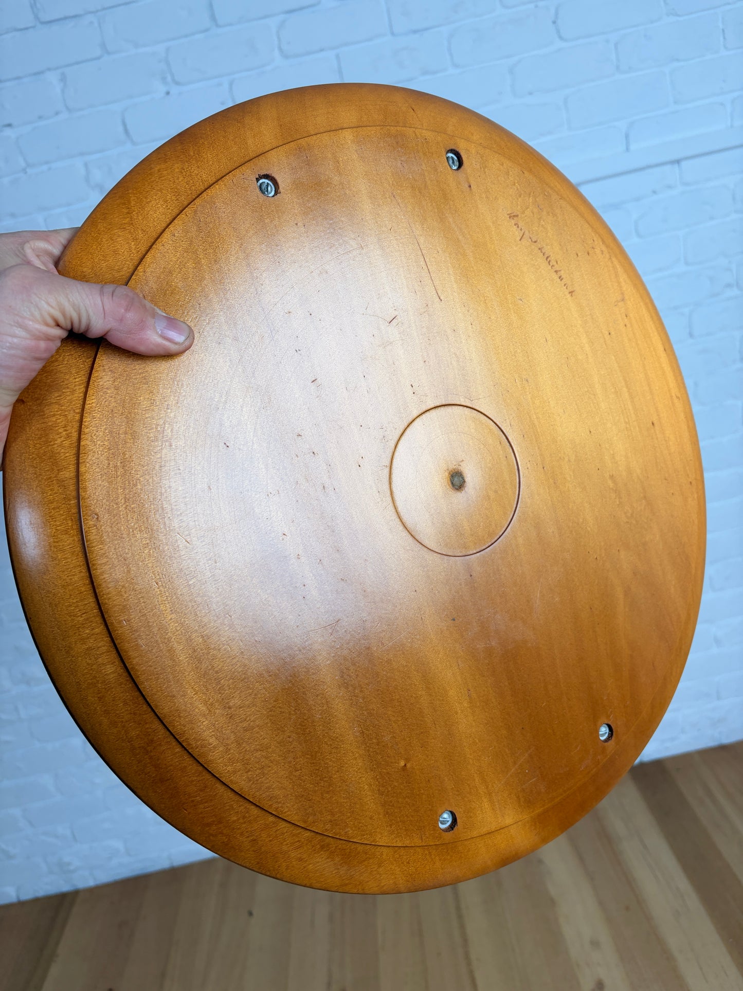 Mid century Australian large timber drinks tray