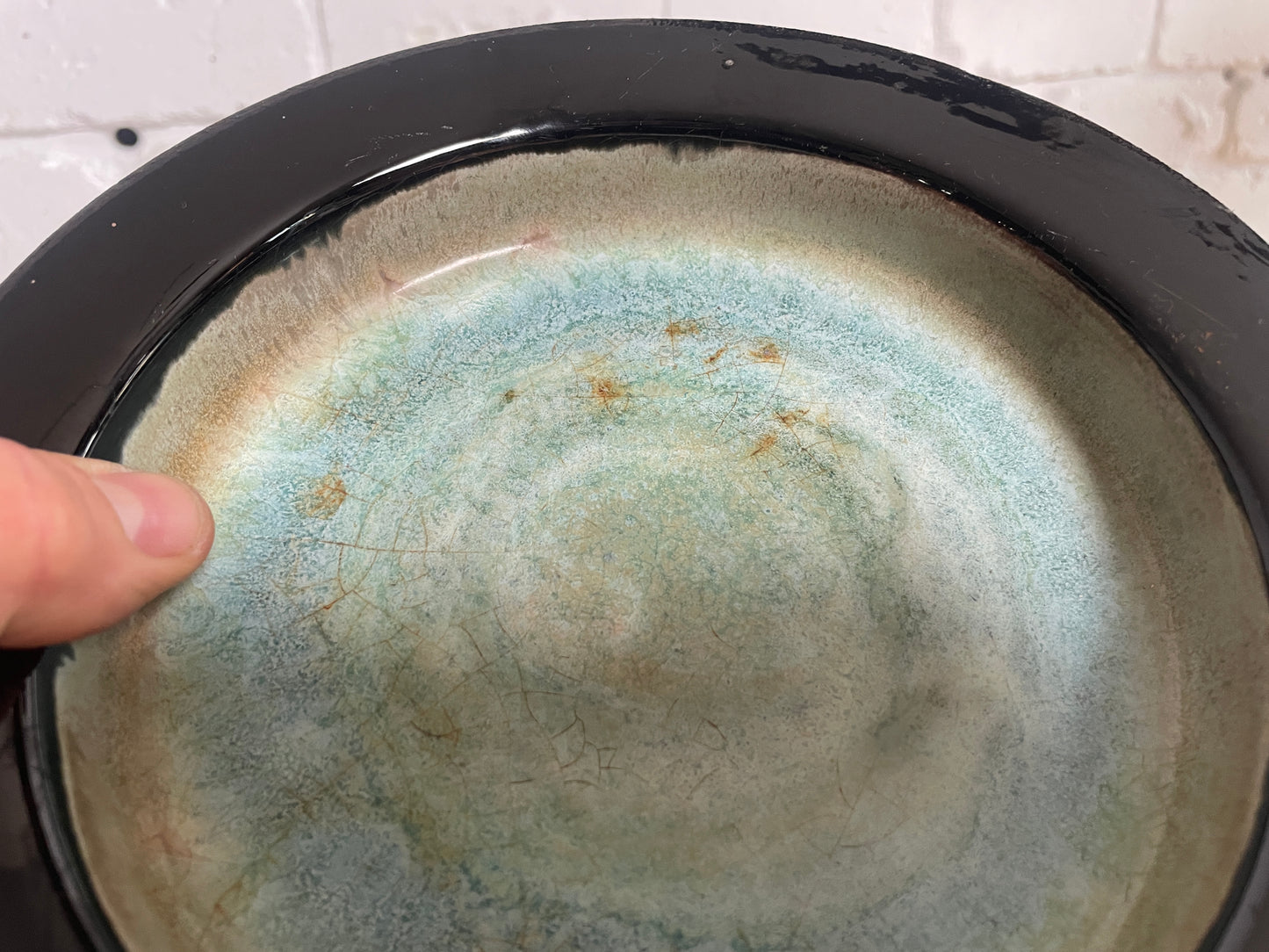Mid century Glit Reykjavik Pottery Lava bowel Iceland