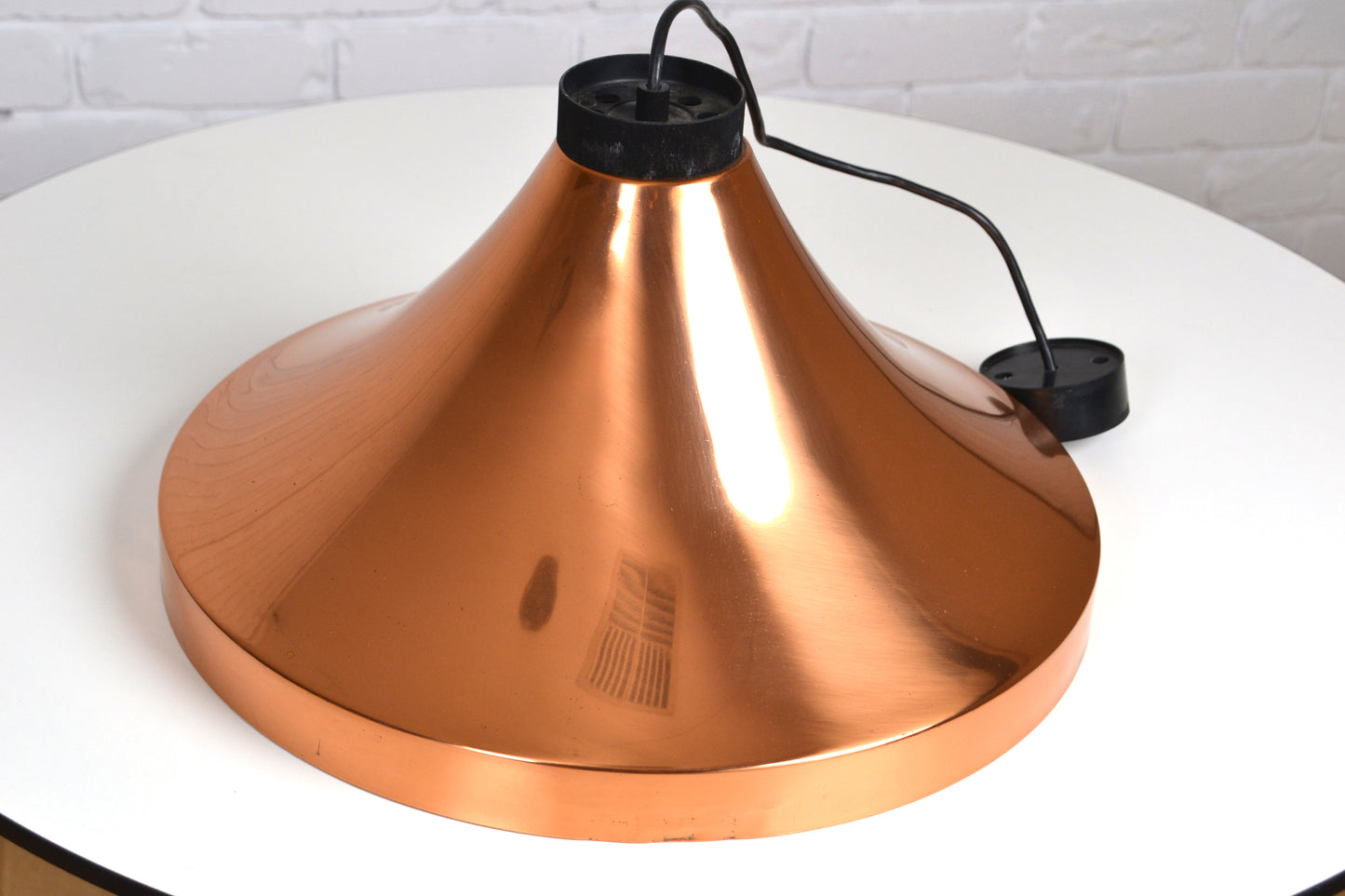 Vintage Danish copper pendant light
