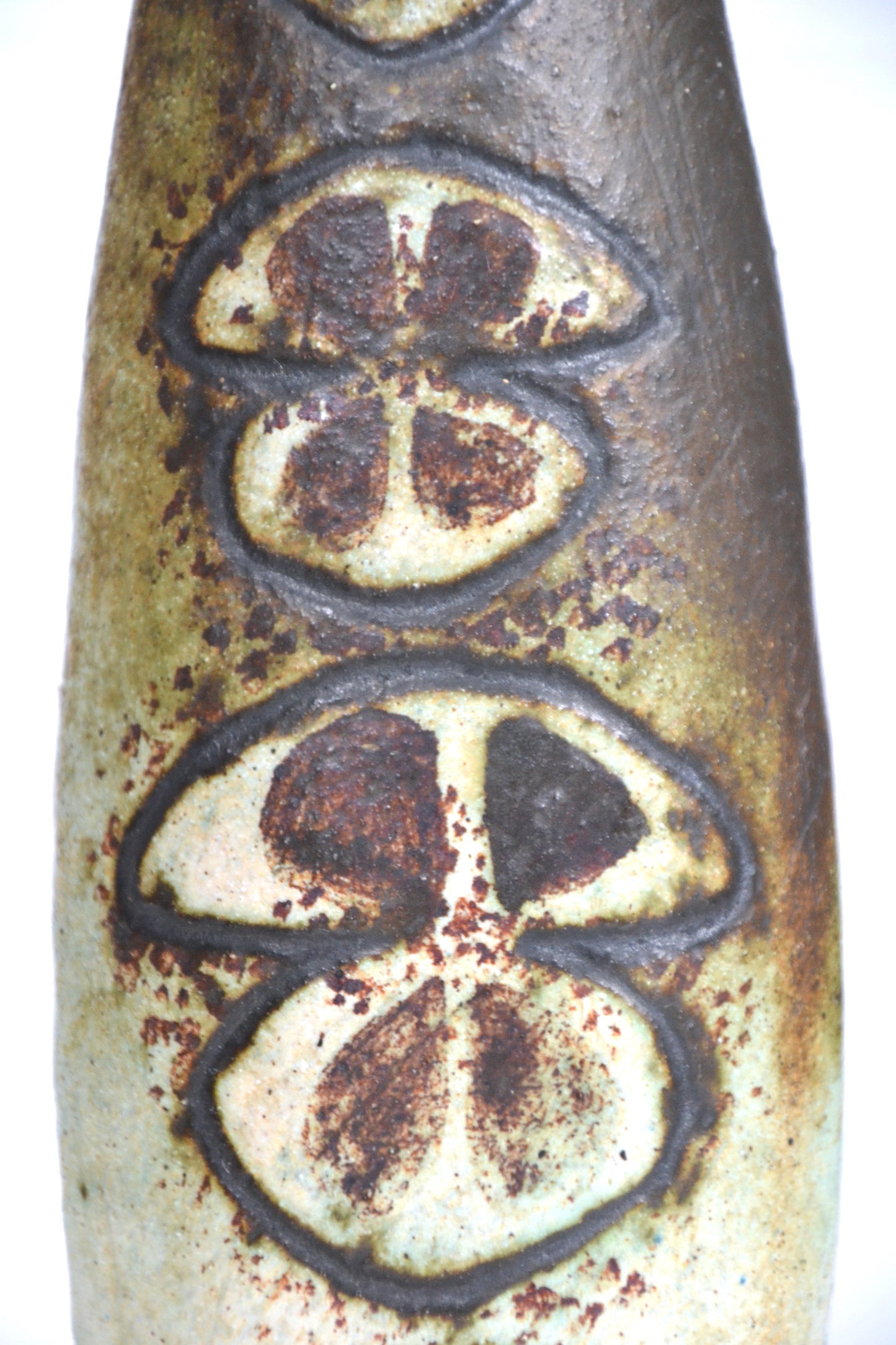 English Mid century collectable pottery / ceramic vase By Molly Winterburn