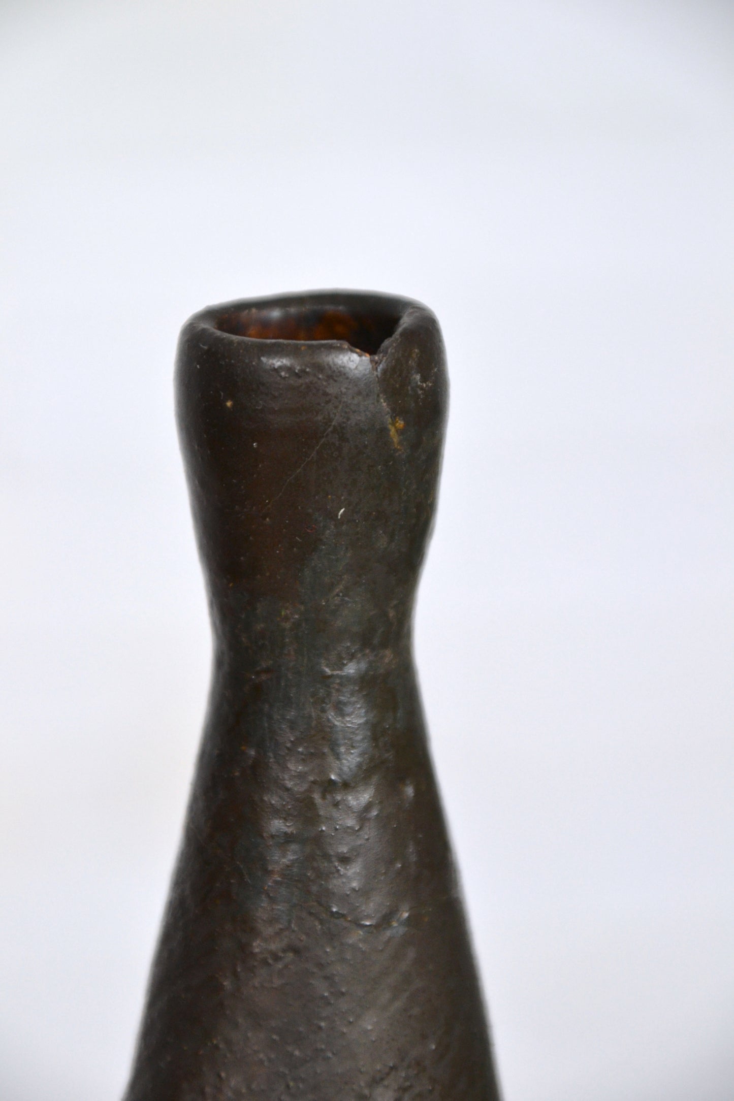 English Mid century collectable pottery / ceramic vase By Molly Winterburn