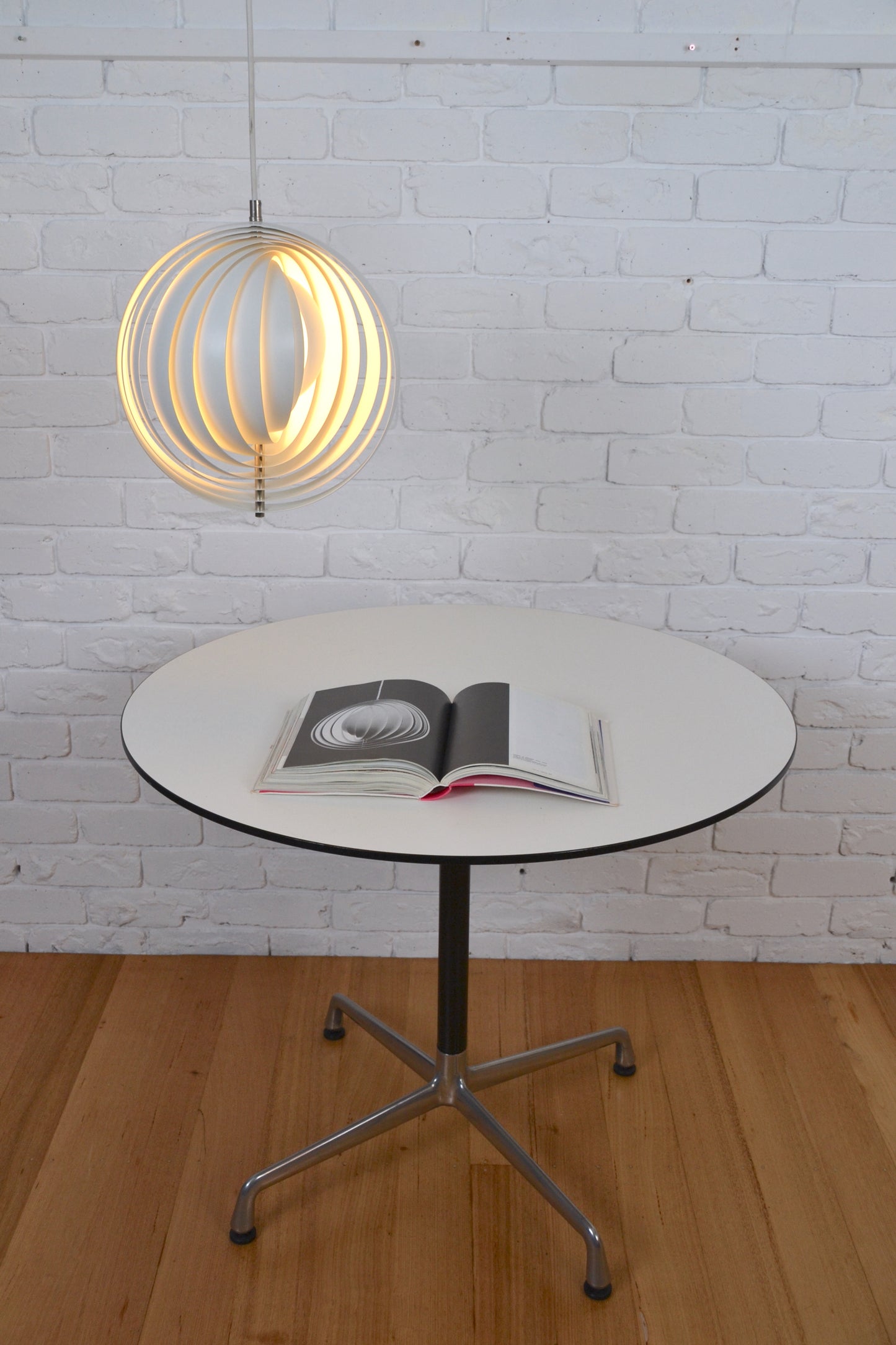 Original Verner Panton 'Moon' spiral ceiling pendant light by Frandsen Lighting a/f Denmark