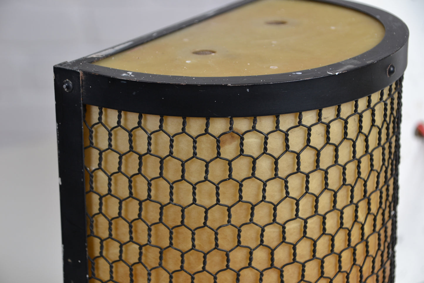 Set of three vintage Japanese lantern wall sconces - highly rare & unique