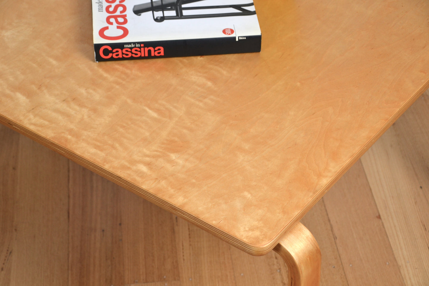 Vintage Scandinavian Birth coffee table Alvar Aalto
