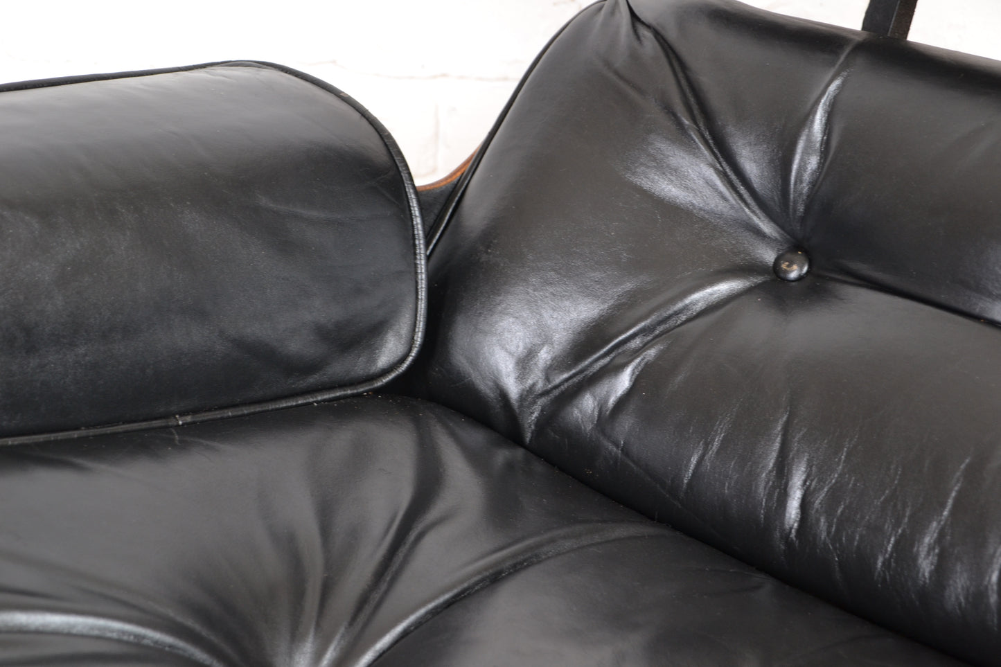 Vintage leather lounge recliner armchair Plycraft George Mulhauser / Eames