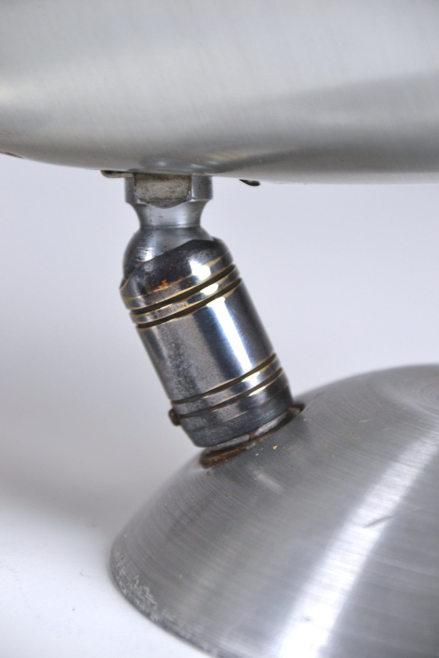Pair mid century aluminium wall sconces Kempthorne / BECO