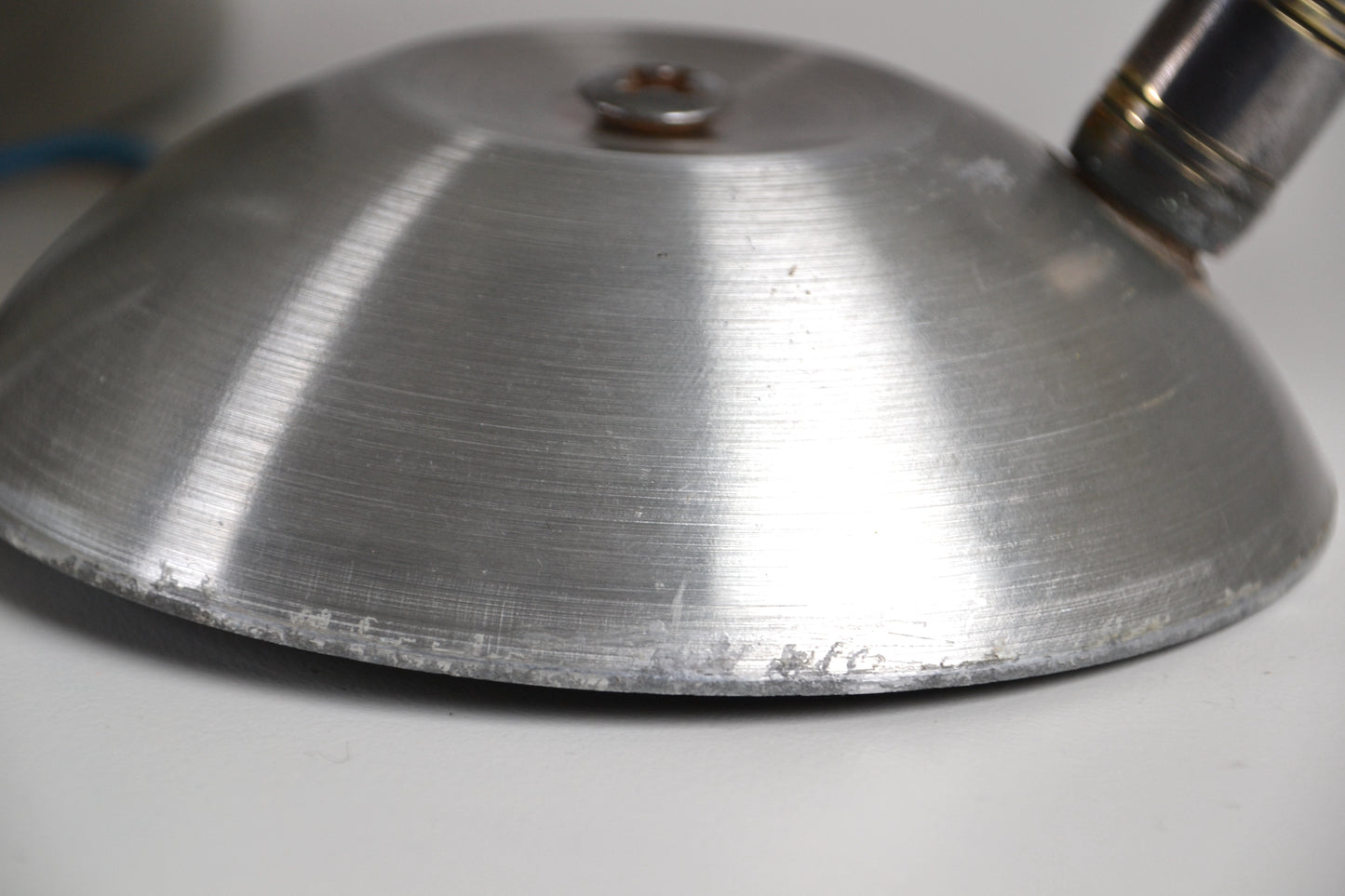 Pair mid century aluminium wall sconces Kempthorne / BECO