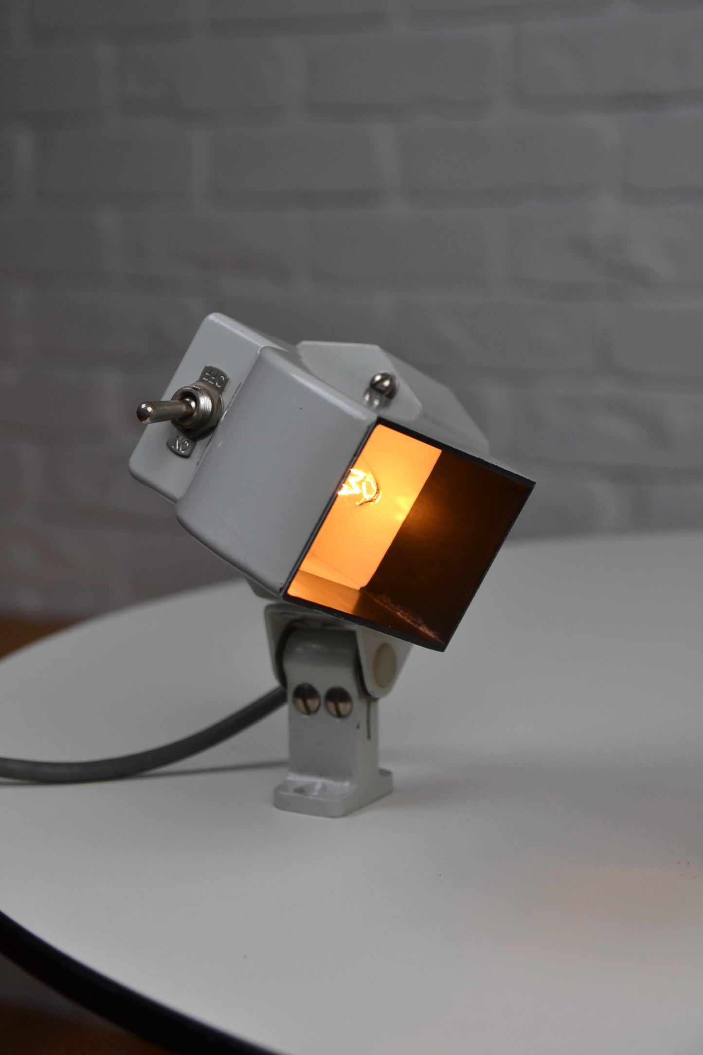 Vintage utilitarian design Naval cabin lamp