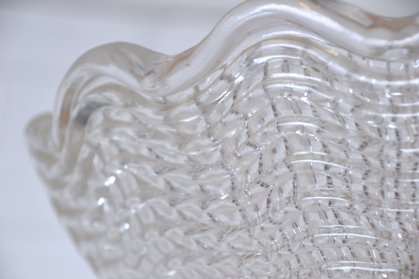 Mid centurySwedish Flush-mount Crystal chandelier by Carl Fagerlund / Orrefors x3 available
