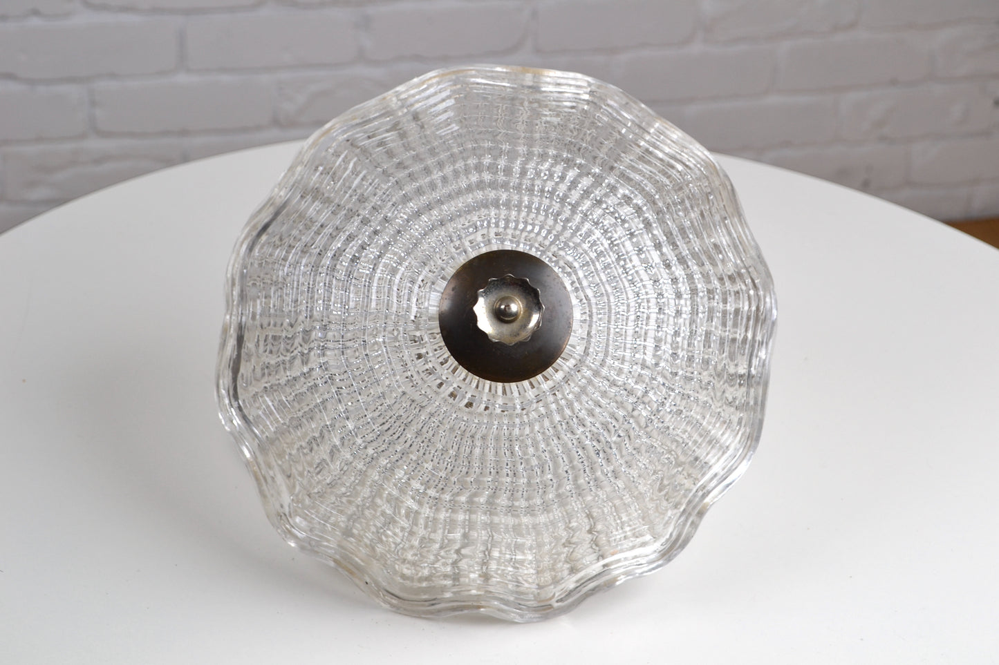 Mid centurySwedish Flush-mount Crystal chandelier by Carl Fagerlund / Orrefors x3 available