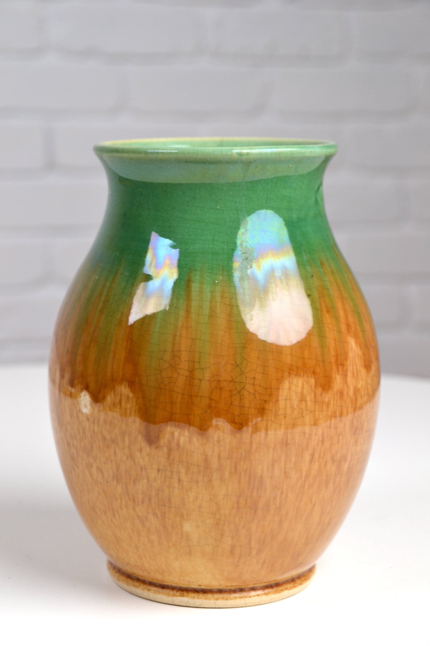 Vintage glazed Vase / canister Australian c1960s