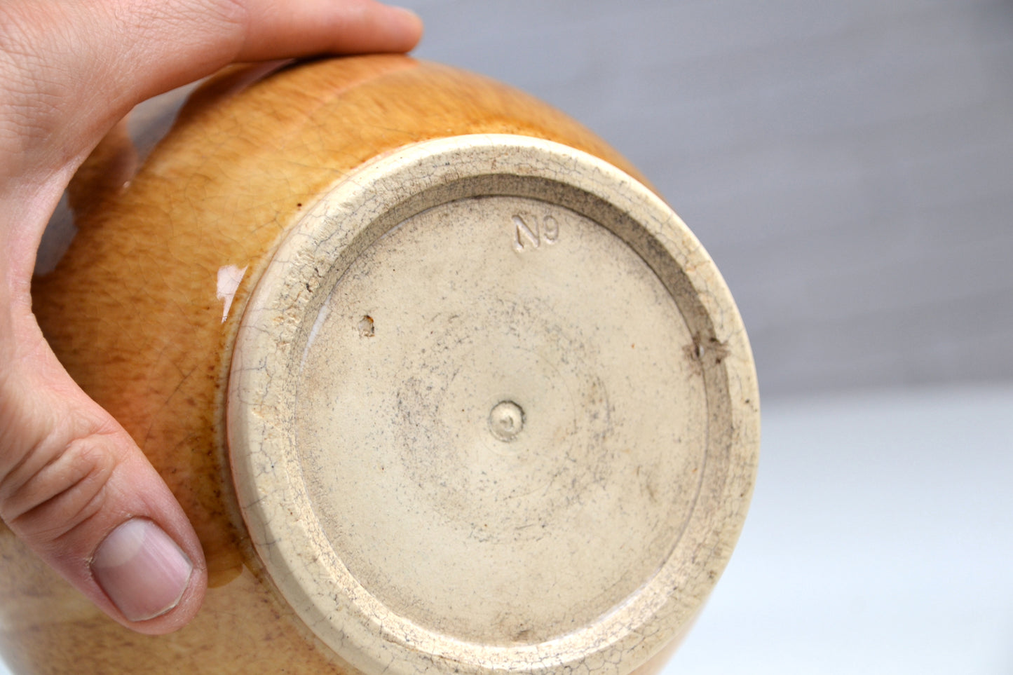 Vintage glazed Vase / canister Australian c1960s