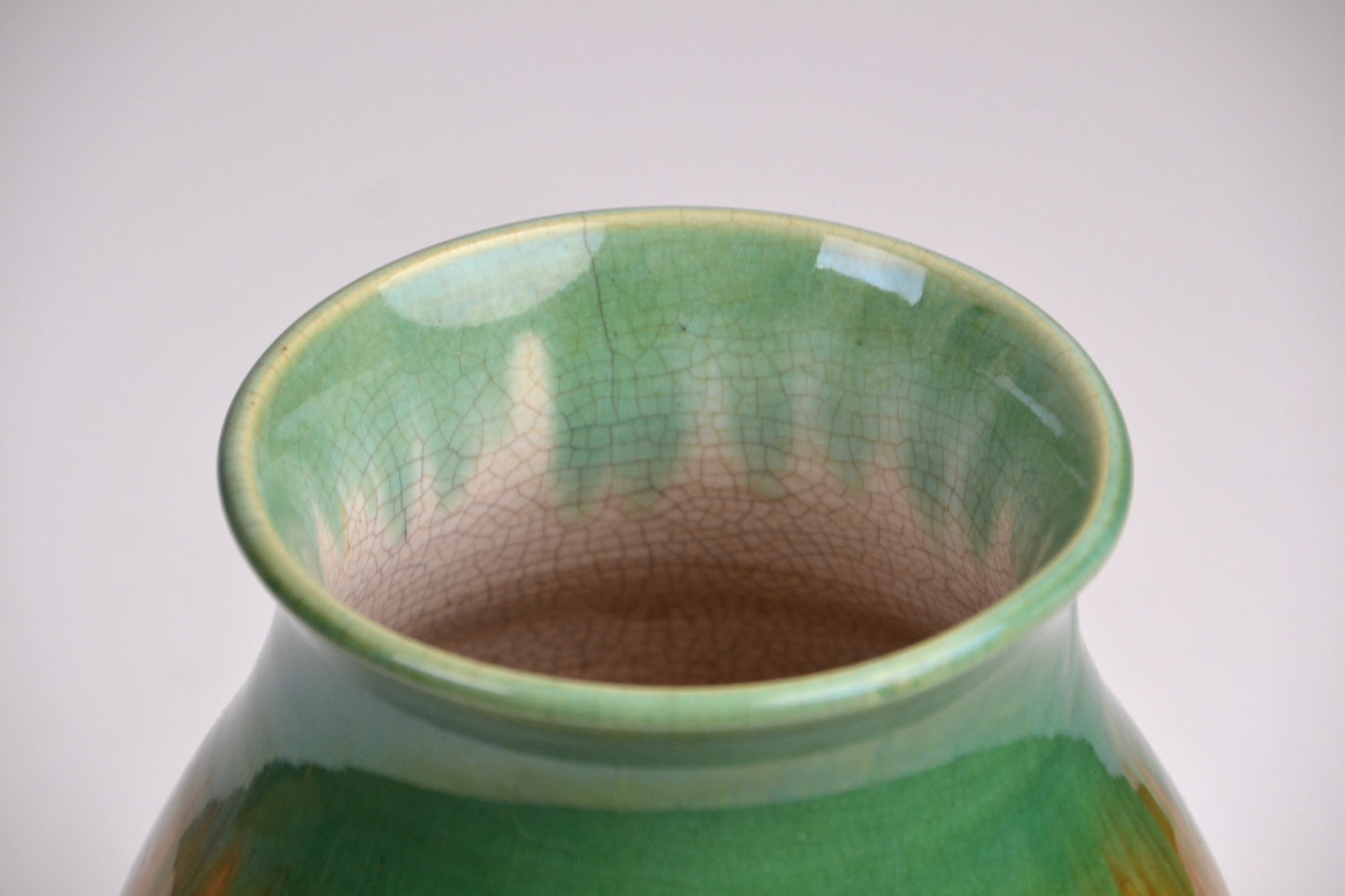 Vintage glazed Vase / canister Australian c1960s