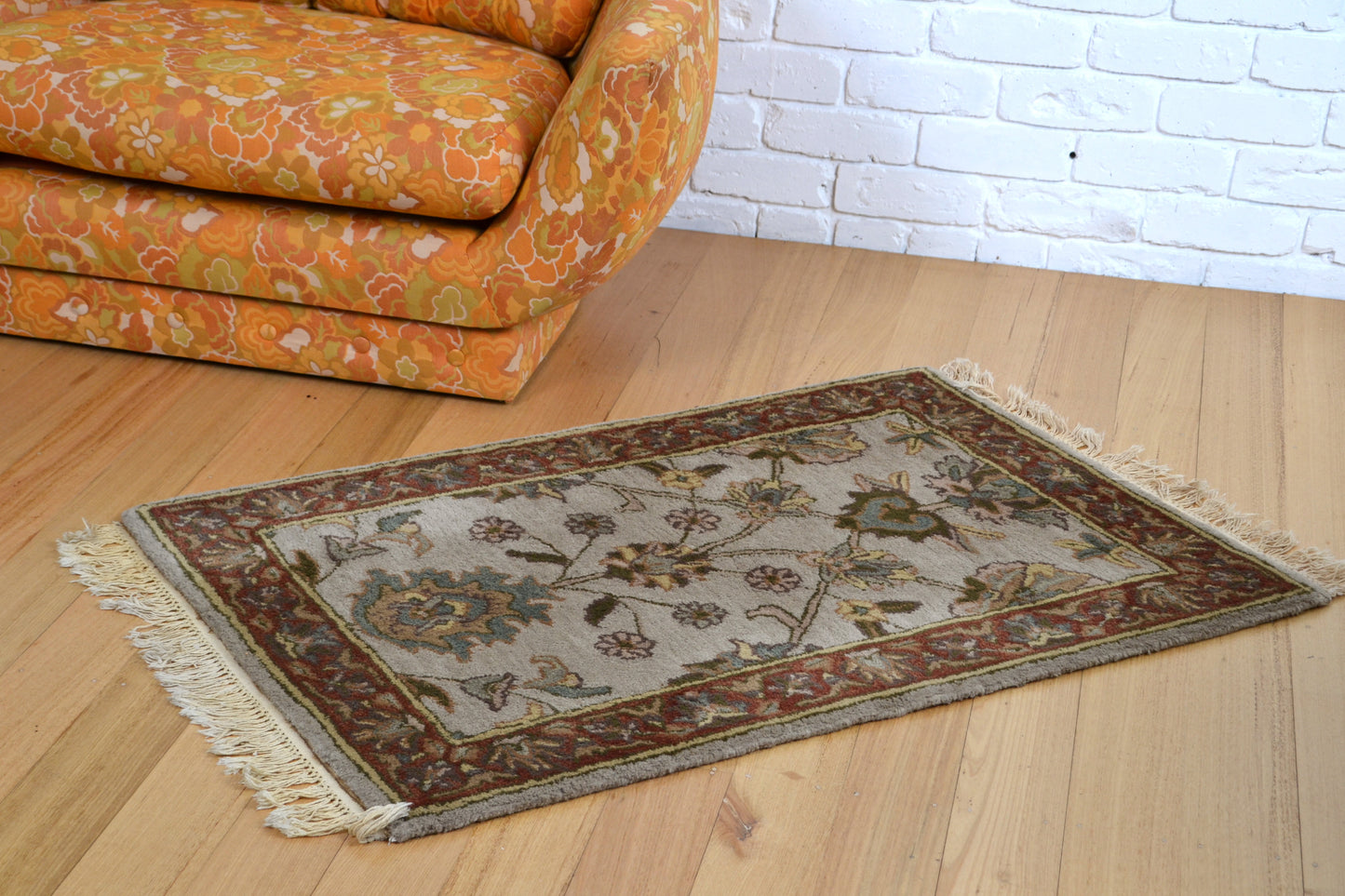 Vintage Persian wool rug 1.6m