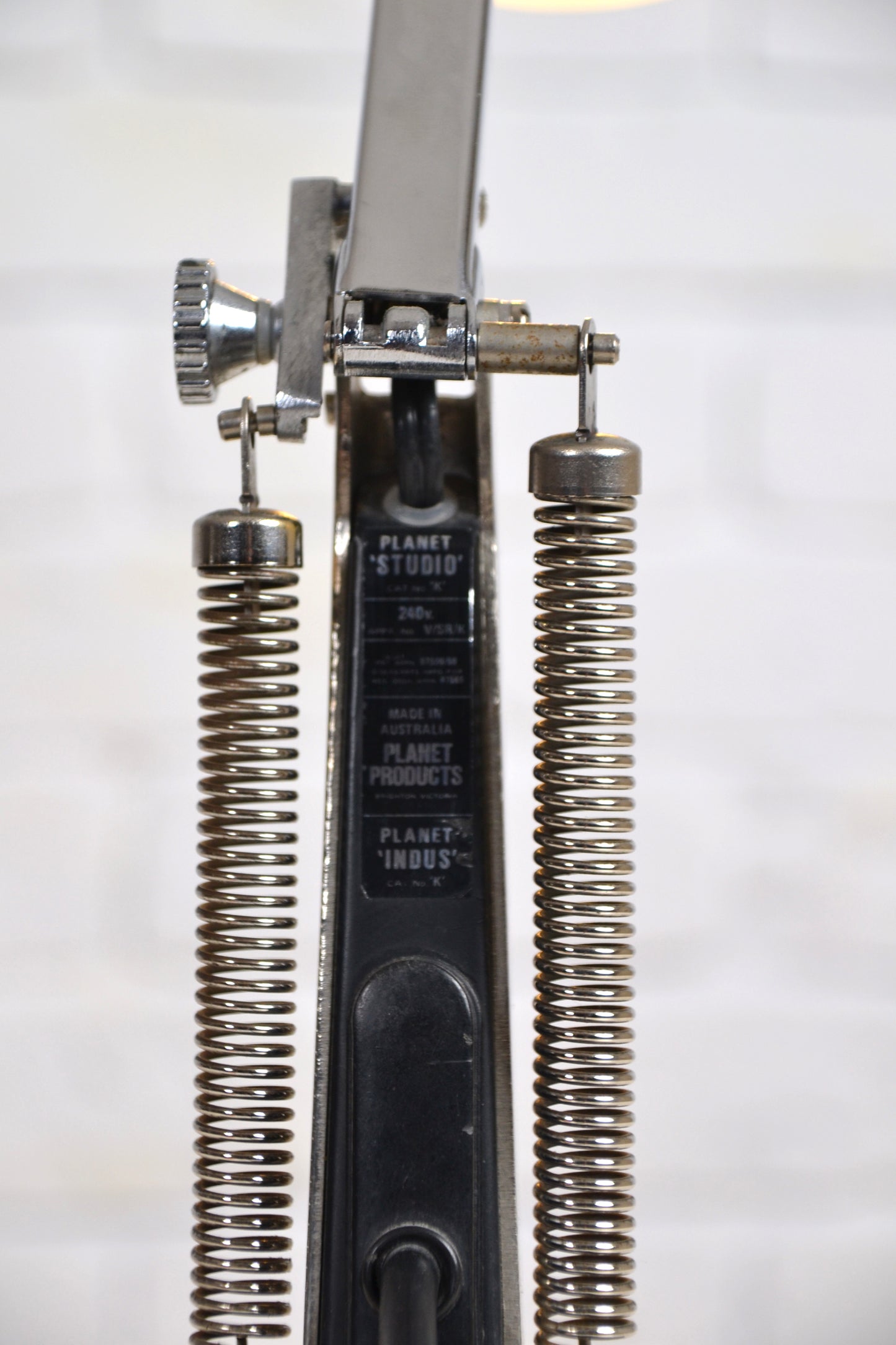 Vintage Chrome Planet lamp *great example