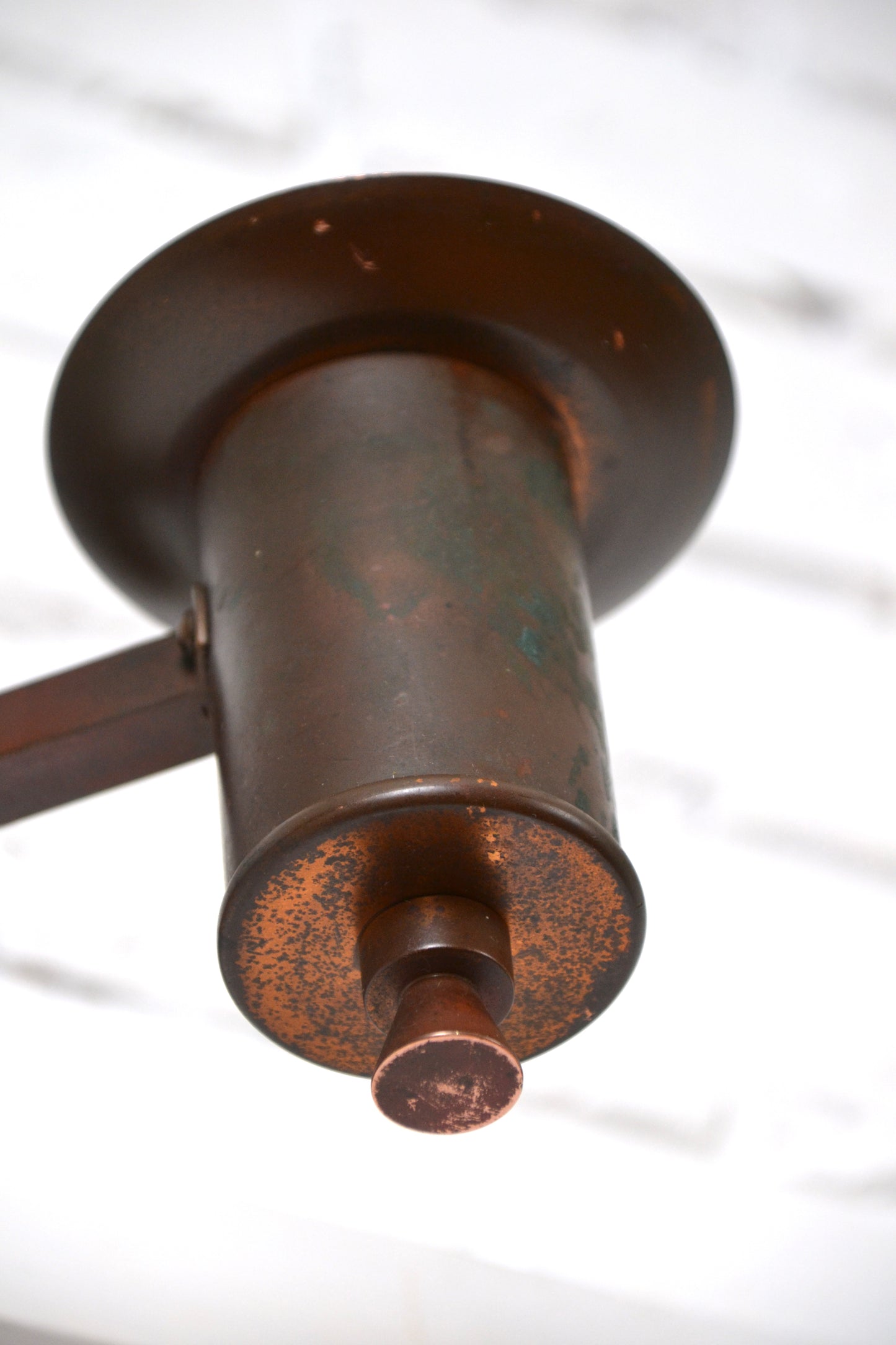 Art Deco / Decorative Arts copper banded wall sconce 1920s *Rare