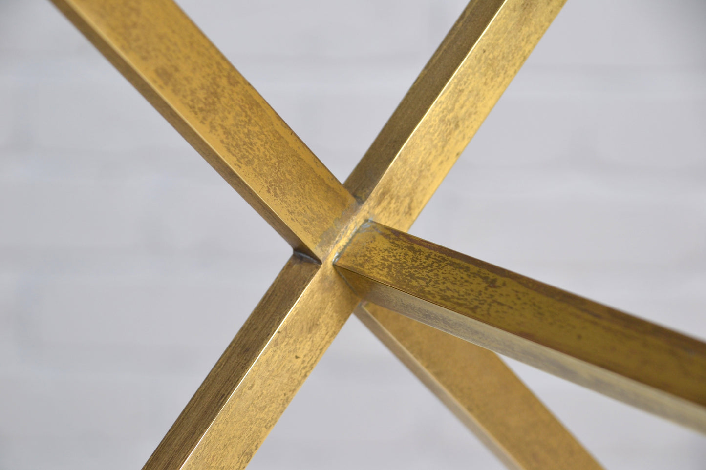 Art Deco / Vintage brass & glass side table