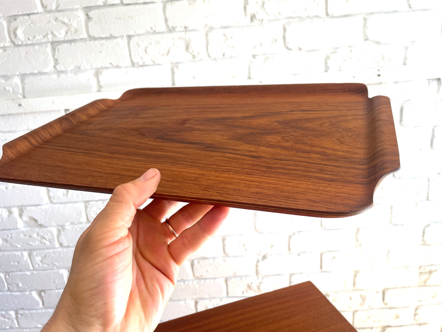 Mid century Teak dining / cocktail tray Swedish