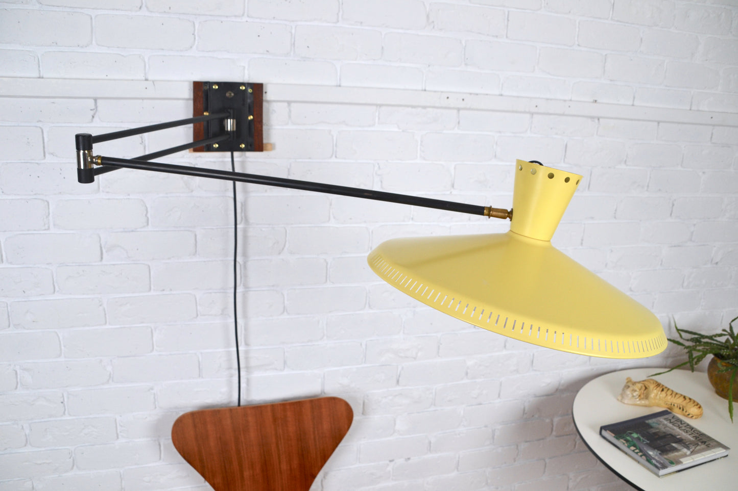 Mid century articulated telescopic wall lamp by Louis Kalff / Philips, Edwin Fox Furniture Vintage Mid century furniture Melbourne, Australian Mid Century, modern, Danish originals, chairs, armchairs, sofas, lounges, coffee tables, storage, sideboards, genuine Mid century lighting lamps, designer furniture, 20th century design, lighting restoration, BECO lighting, restoration mid century lighting, genuine mid century furniture,