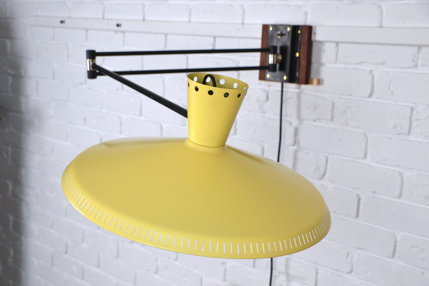 Mid century articulated telescopic wall lamp by Louis Kalff / Philips, Edwin Fox Furniture Vintage Mid century furniture Melbourne, Australian Mid Century, modern, Danish originals, chairs, armchairs, sofas, lounges, coffee tables, storage, sideboards, genuine Mid century lighting lamps, designer furniture, 20th century design, lighting restoration, BECO lighting, restoration mid century lighting, genuine mid century furniture,