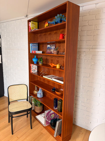 Impressive Mid century home library 7 shelf bookshelf cabinet 2.2 meters