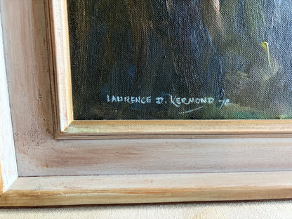 Vintage landscape art work painting by Lauren D Kermond