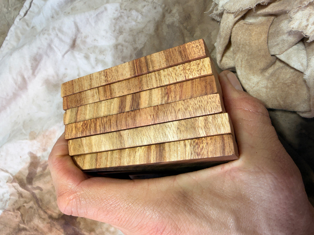Timber coasters- eco friendly