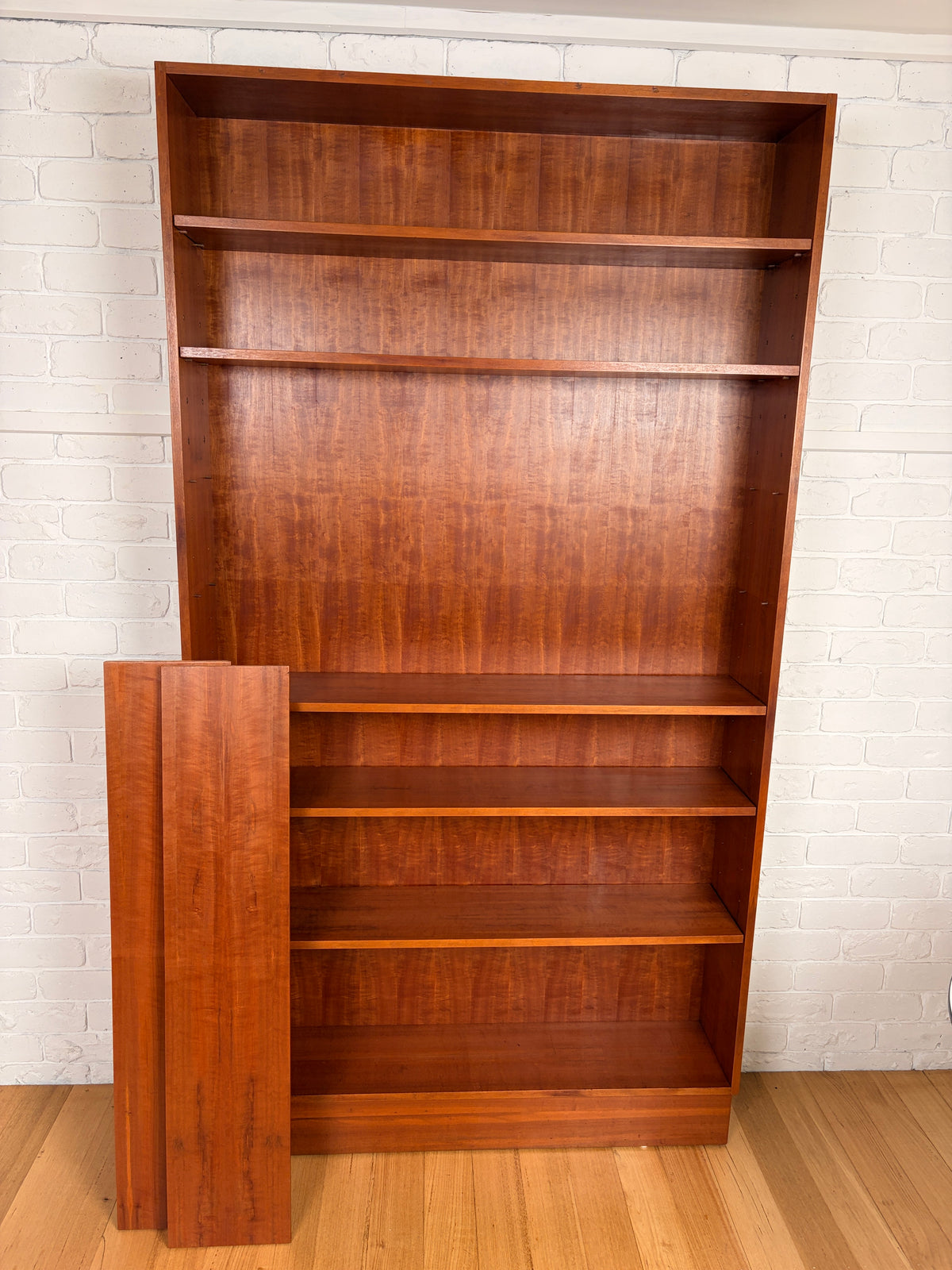 Impressive Mid century home library 7 shelf bookshelf cabinet 2.2 meters