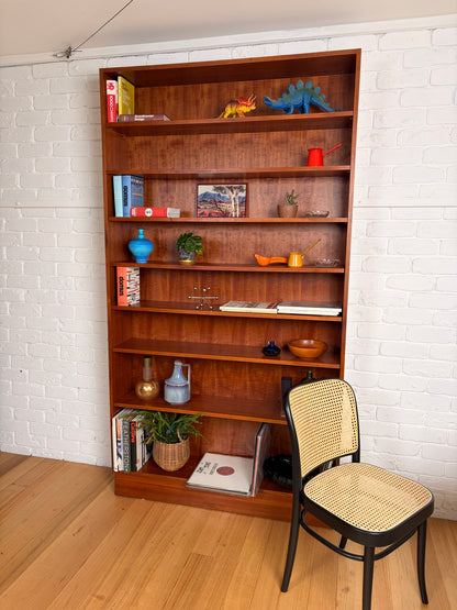 Impressive Mid century home library 7 shelf bookshelf cabinet 2.2 meters