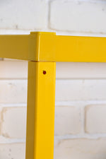 Load image into Gallery viewer, Vintage yellow plastic shelving / modular storage unit
