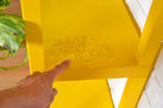 Load image into Gallery viewer, Vintage yellow plastic shelving / modular storage unit
