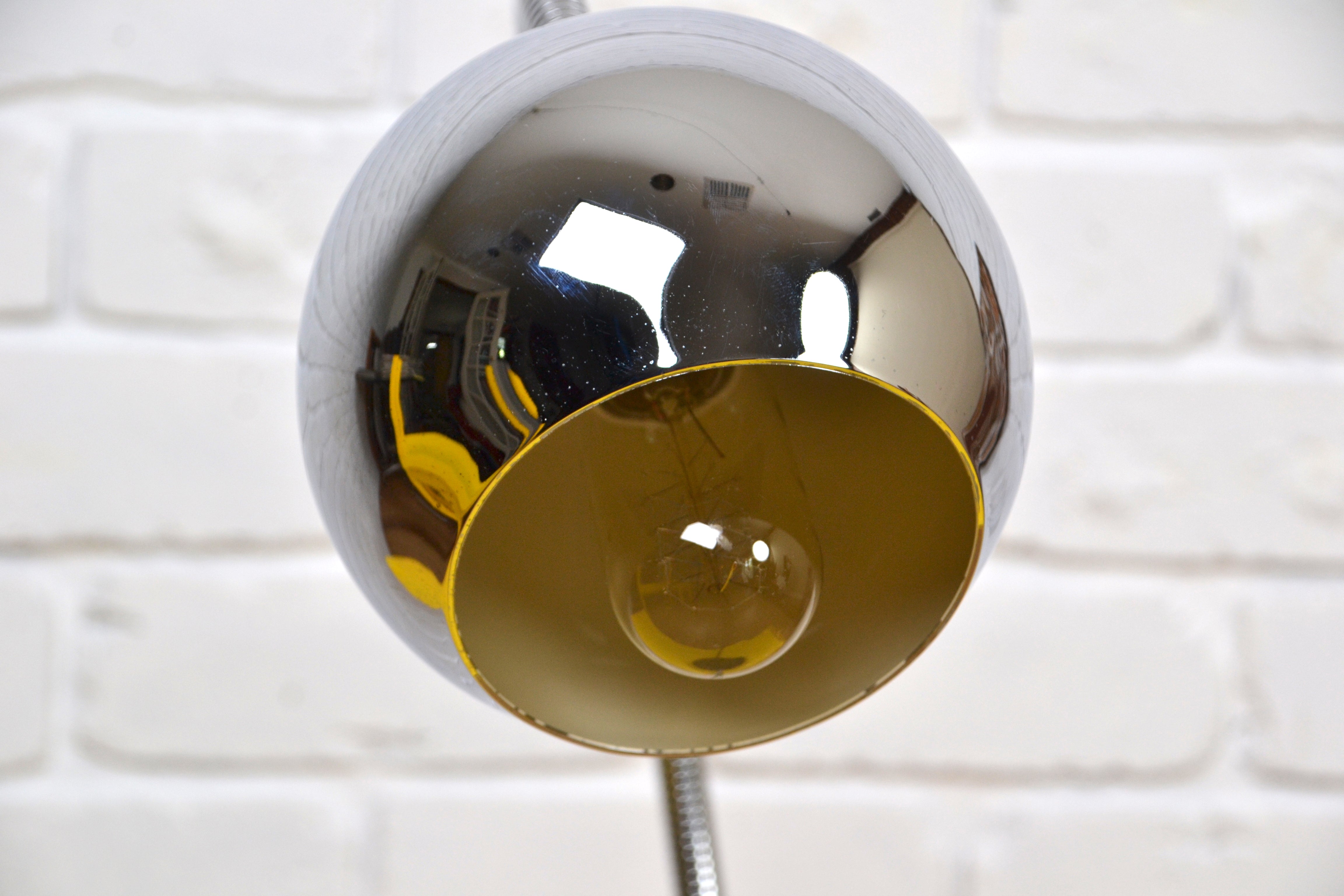 Retro goose neck mirror eyeball desk lamp