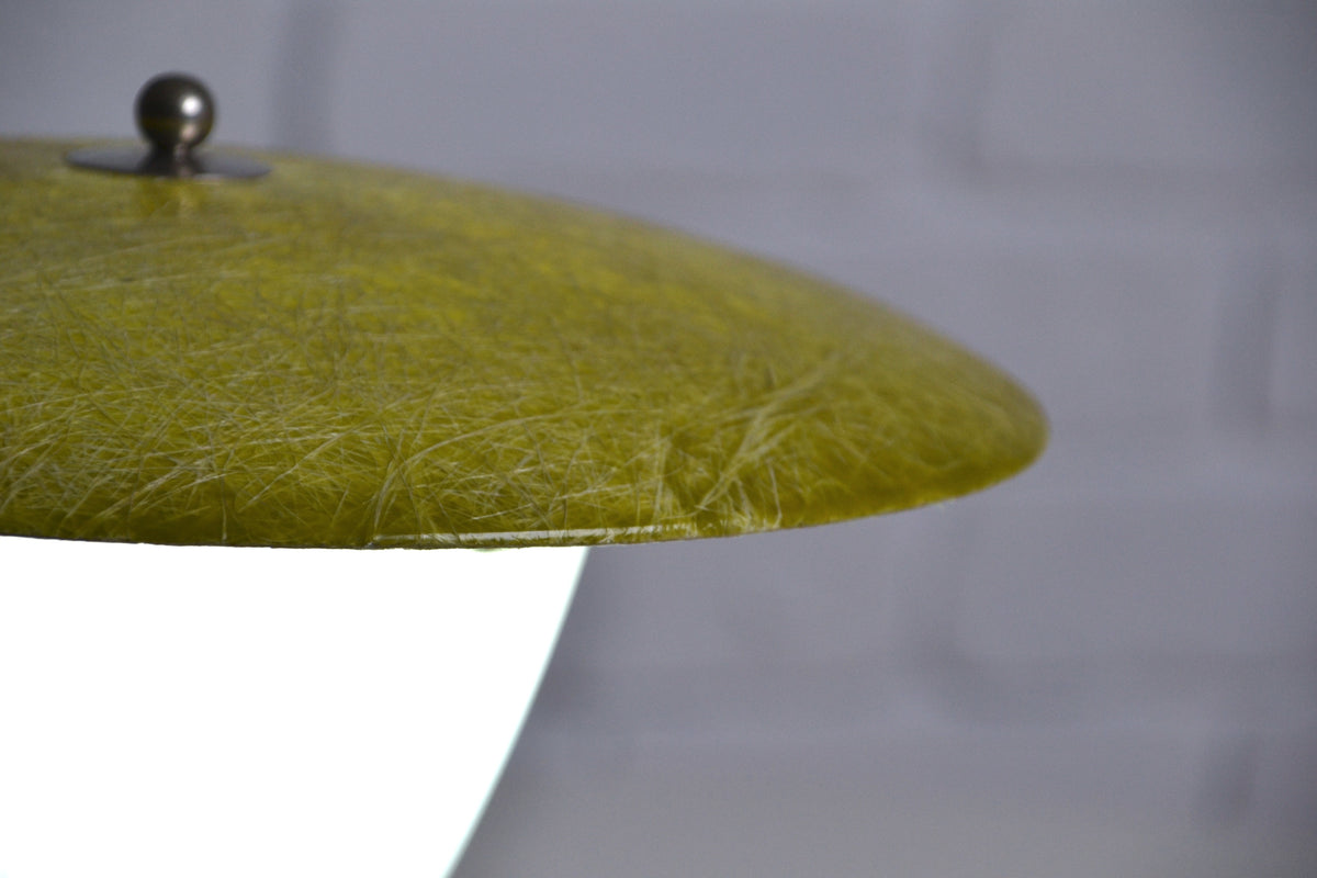 Mid century UFO saucer Fibreglass table lamp