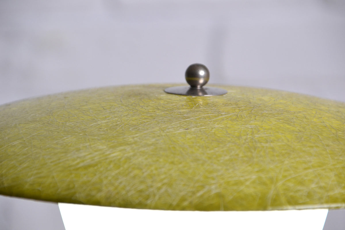 Mid century UFO saucer Fibreglass table lamp