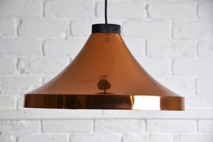 Vintage Danish copper pendant light