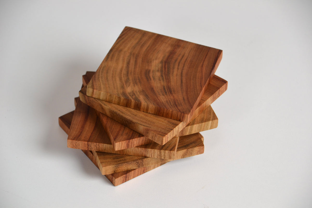 Timber tea / drinks coasters / place mats - eco friendly / hand made Camphor Laura wood