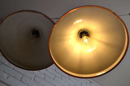 Vintage Danish copper pendant light