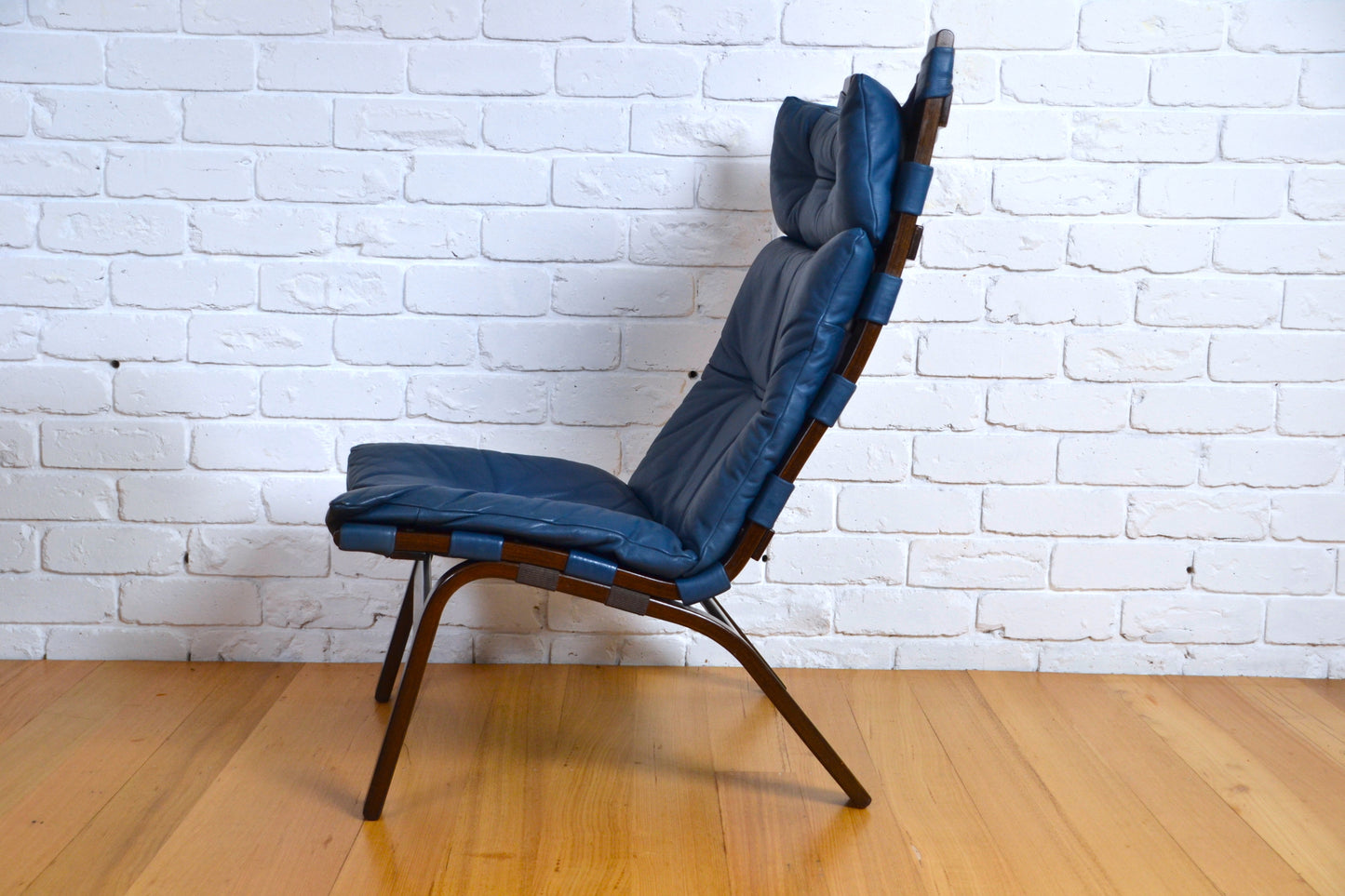 Vintage Danish leather armchair by Farstrup Møbler c1970s