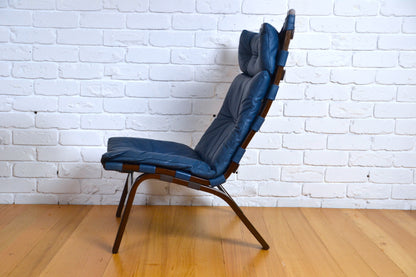 Vintage Danish leather armchair by Farstrup Møbler c1970s