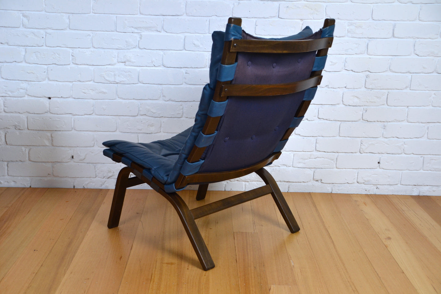 Vintage Danish leather armchair by Farstrup Møbler c1970s