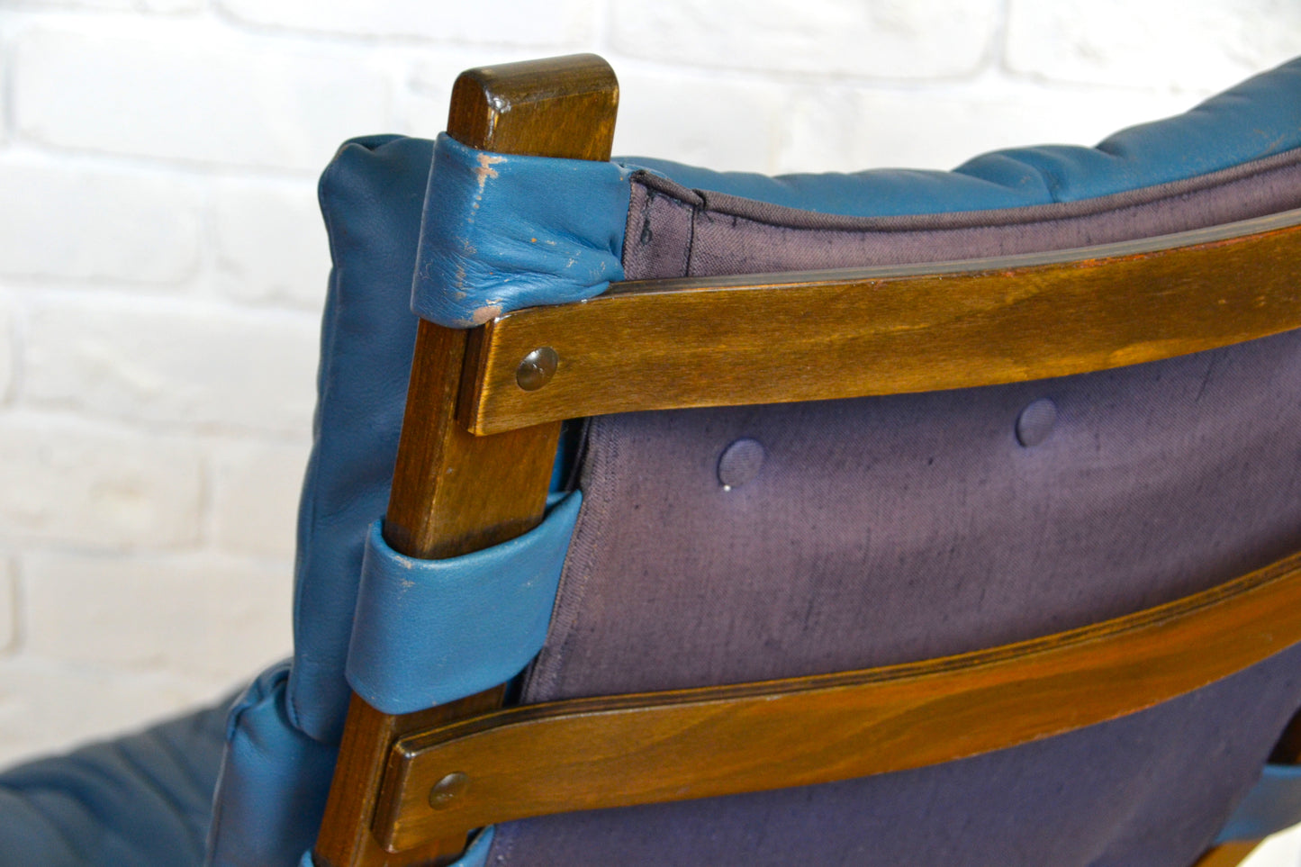 Vintage Danish leather armchair by Farstrup Møbler c1970s