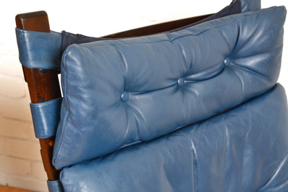 Vintage Danish leather armchair by Farstrup Møbler c1970s
