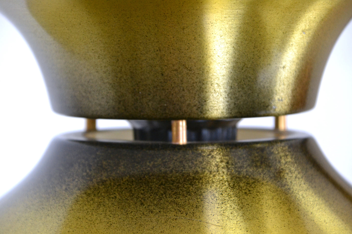 Vintage Danish layered brass pendant light