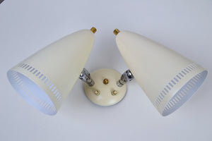 Mid Century Australian double lamp Rite-Lite wall sconce light