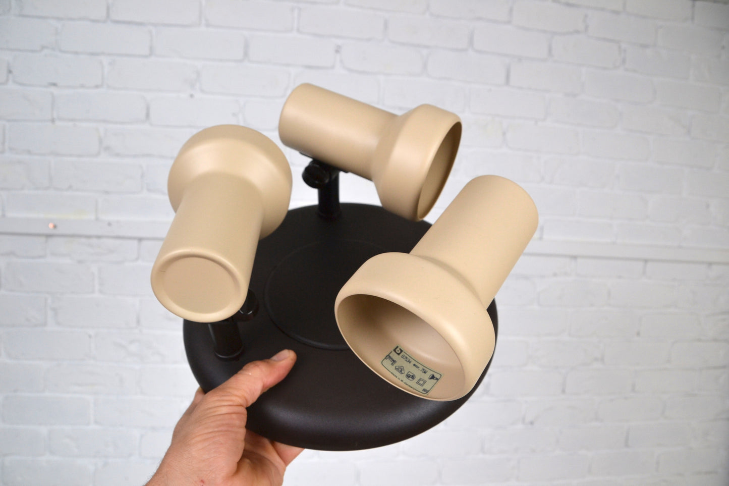 Vintage West German tri-spot ceiling light (new in box)