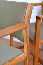 Load image into Gallery viewer, Set six Vintage Danish Oak dining chair / side chair by Børge Mogensen
