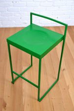 Load image into Gallery viewer, Modern designer bar stool /side table Italy by Enzo Berti Green Oak

