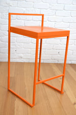 Load image into Gallery viewer, Modern designer bar stool /side table Italy by Enzo Berti Orange Oak
