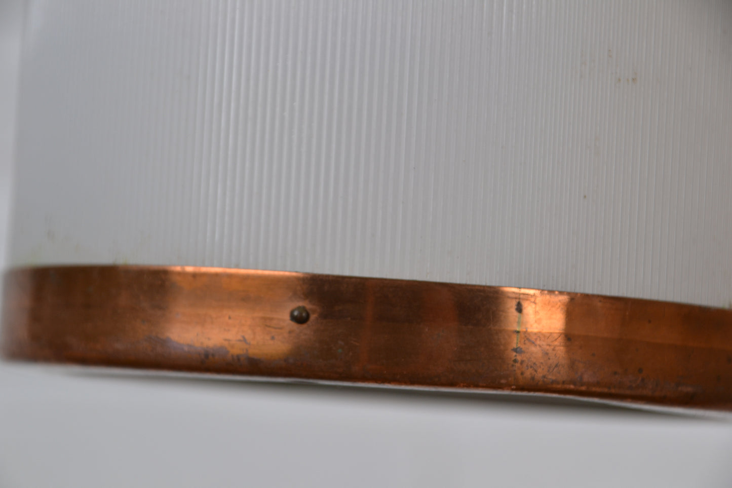 Vintage Danish small copper pendant light by Teknika